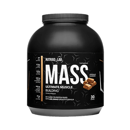 Nutrigo Lab Mass es un producto confiable que aumentará efectivamente la masa muscular!