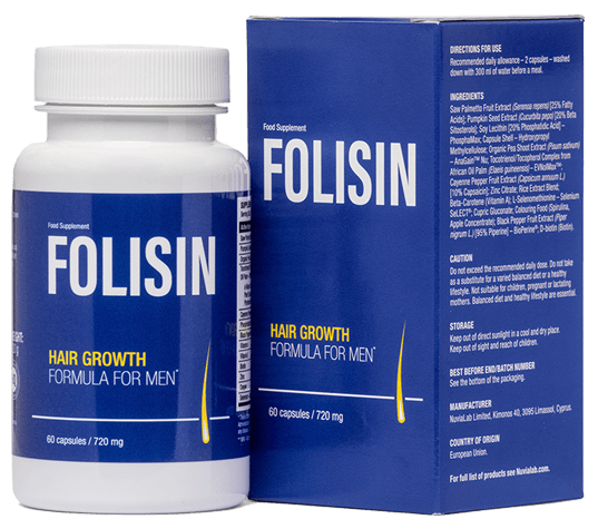 Folisin es un suplemento moderno que lo apoyará eficazmente en la lucha contra la caída excesiva del cabello!